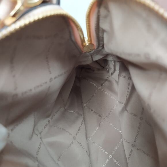 Michael Kors Camille Soft Pink Leather Double Handles Satchel Bag - Picture 13 of 16